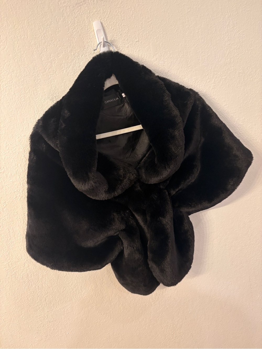 Caracilia Faux Fur Shawl Wrap - Large